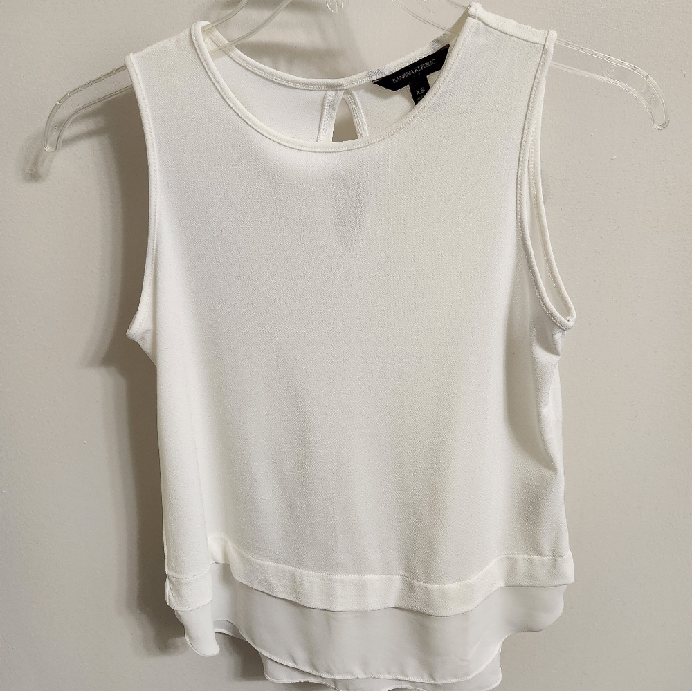 White Sleeveless Top